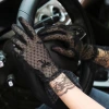 Summer ladies' lace full-finger sun protection branch short style dance party etiquette scar covering decoration dinner party wedding photo gloves Specification image